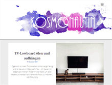 Tablet Screenshot of kosmonautin.net